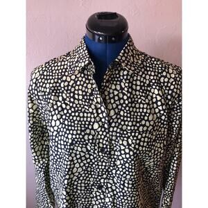 NWT Current / Elliott Long Sleeve Bubble Pattern Shirt Size S